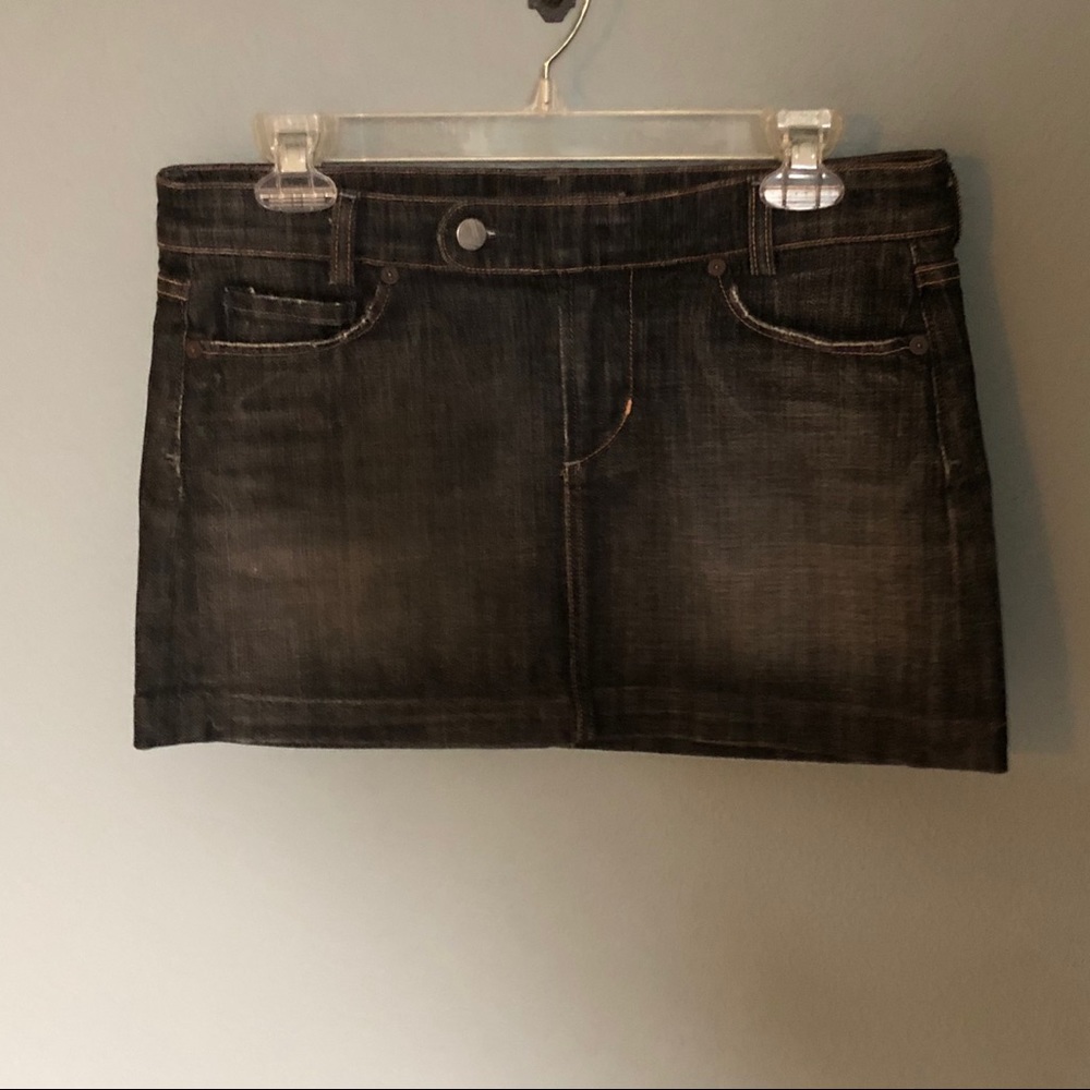 Citizens of Humanity Black Denim Skirt